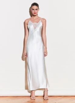 Fleur Du Mal Daphne Lace Insert Gown