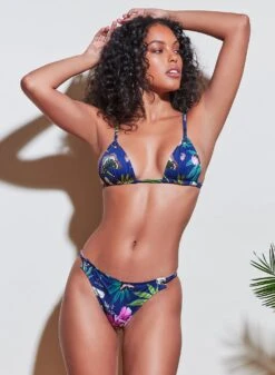 Fleur Du Mal Botanical Grommet Triangle Bikini Top