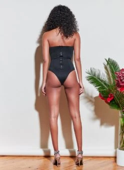 Fleur Du Mal Strapless V-Neck One Piece -Sexy Wear Hub 210317 FLEURDUMAL SHOT 30 4704full