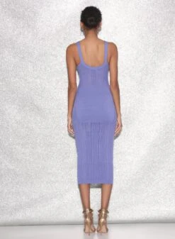 Fleur Du Mal Linear Pointelle Knit Dress -Sexy Wear Hub FDM 021523 0710full