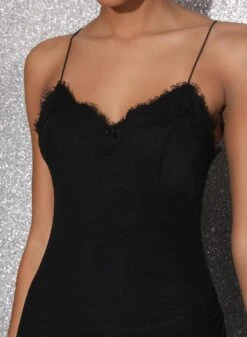 Fleur Du Mal Mesh & Lace Mini Slip -Sexy Wear Hub FDM 021523 0929full