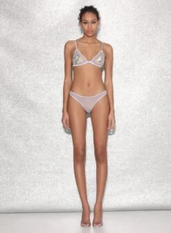 Fleur Du Mal Big Spender Embroidery Triangle Bra -Sexy Wear Hub FDM 021523 1032full