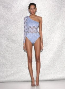 Fleur Du Mal Rosalia Lace One Shoulder Bodysuit 13 Fleur Du Mal Rosalia Lace One Shoulder Bodysuit -Sexy Wear Hub FDM 021523 1252full