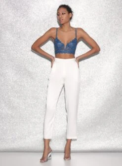 Fleur Du Mal Denim Lily Embroidery Longline Demi Bra 17 Fleur Du Mal Denim Lily Embroidery Longline Demi Bra -Sexy Wear Hub FDM 021523 2854full