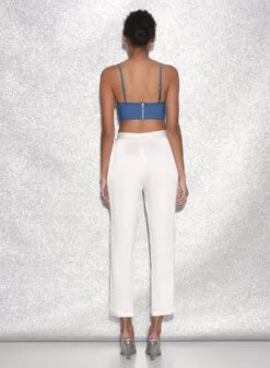 Fleur Du Mal Denim Lily Embroidery Longline Demi Bra 13 Fleur Du Mal Denim Lily Embroidery Longline Demi Bra -Sexy Wear Hub FDM 021523 2918full