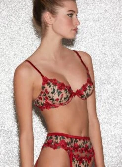 Fleur Du Mal Roses & Thorns Demi Bra -Sexy Wear Hub FDM 041222 1 0396full