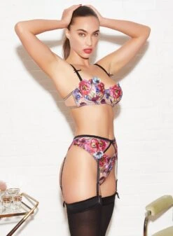 Fleur Du Mal Tuileries Embroidery Garter -Sexy Wear Hub FDM 102221 1 1292crop