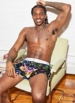 Fleur Du Mal Botanical Unisex Boxer Short 15 Fleur Du Mal Botanical Unisex Boxer Short -Sexy Wear Hub FDM 102221 1 2403full