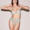 Fleur Du Mal Fuller Cup Dotty Grid Demi Bra