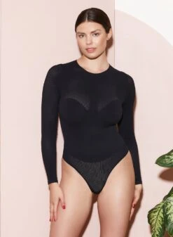 Fleur Du Mal Le Body Long Sleeve Control Bodysuit 14 Fleur Du Mal Le Body Long Sleeve Control Bodysuit -Sexy Wear Hub FleurDuMal8822 crop