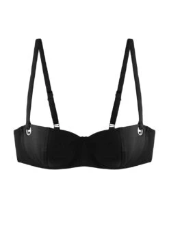 Fleur Du Mal Grommet Balconette Bikini Top -Sexy Wear Hub SW0066 BLACK web