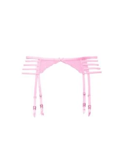 Fleur Du Mal Bella Embroidery Strappy Garter Belt -Sexy Wear Hub bellagarterflat1