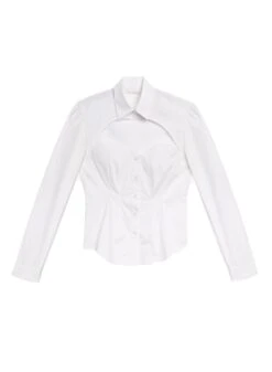Fleur Du Mal Bella Shirt -Sexy Wear Hub bellashirtivoryflat1