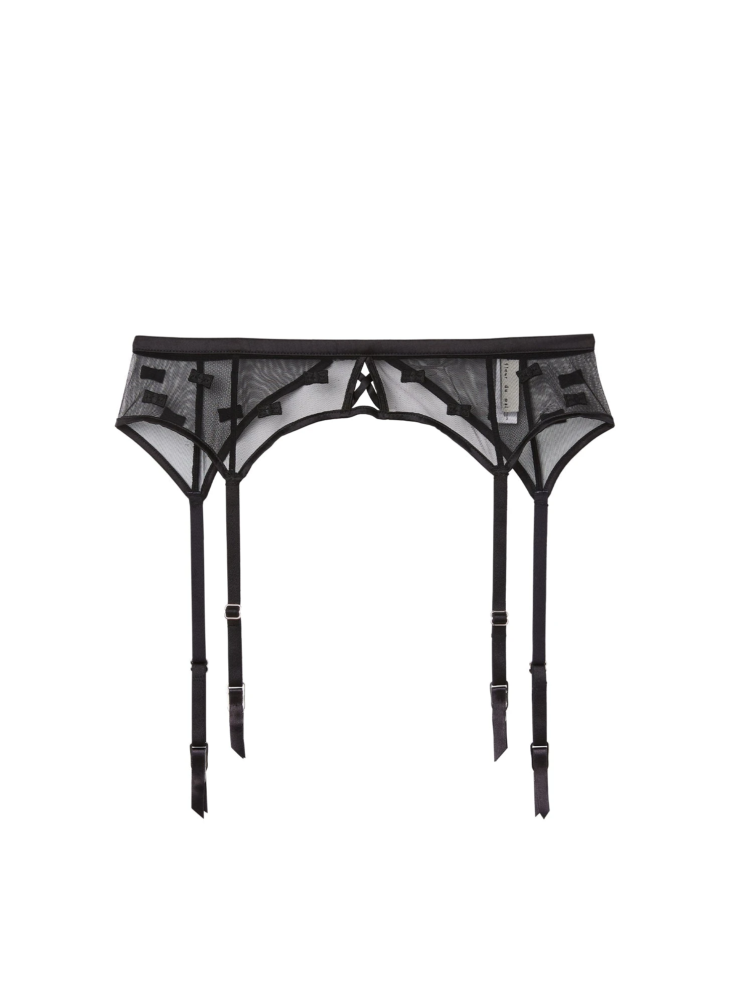 Fleur Du Mal Bow Embroidery Garter Belt 3 Fleur Du Mal Bow Embroidery Garter Belt - Image 3
