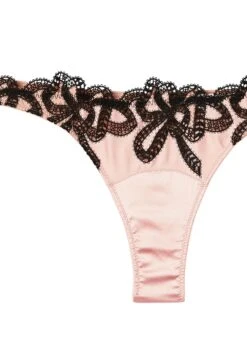 Fleur Du Mal Bow Guipure Embroidery Thong 14 Fleur Du Mal Bow Guipure Embroidery Thong -Sexy Wear Hub bowguipurethongflat2