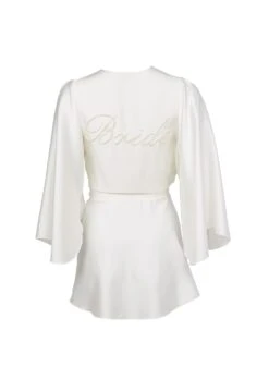 Fleur Du Mal Bride Embroidered Angel Sleeve Robe -Sexy Wear Hub briderobeflat1