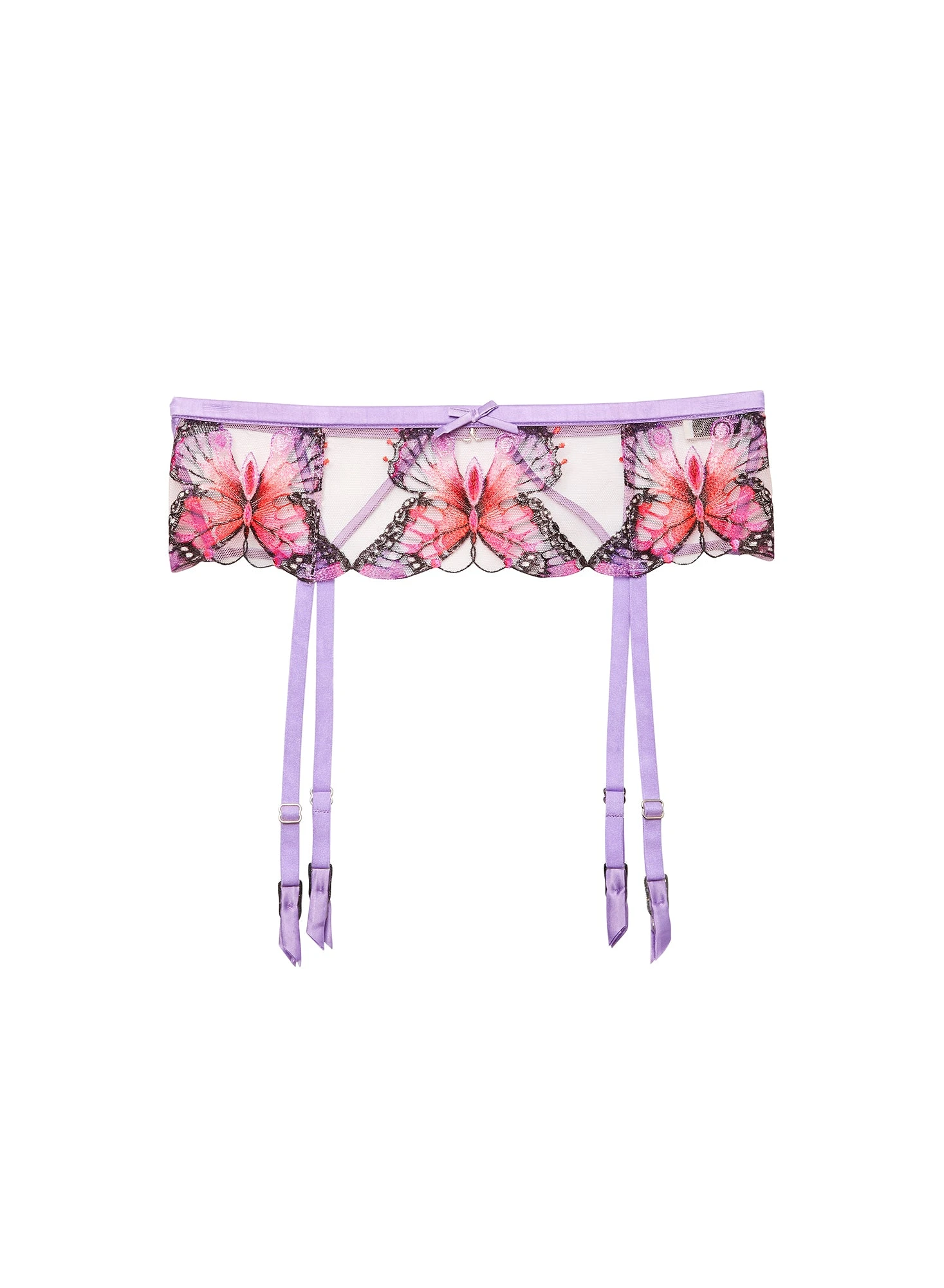 Fleur Du Mal Butterfly Embroidery Garter Belt 2 Fleur Du Mal Butterfly Embroidery Garter Belt - Image 2