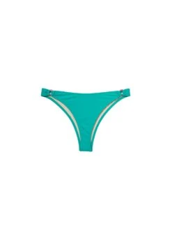 Fleur Du Mal High Leg Bikini Bottom With Rings -Sexy Wear Hub capribottomflat1