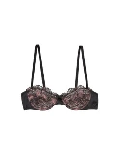 Fleur Du Mal Chain Embroidery Balconette Bra -Sexy Wear Hub chainembroiderybraflat1