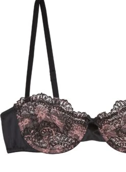Fleur Du Mal Chain Embroidery Balconette Bra -Sexy Wear Hub chainembroiderybraflat2