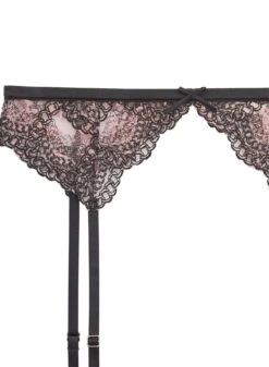 Fleur Du Mal Chain Embroidery Garter -Sexy Wear Hub chainembroiderygarterflat2