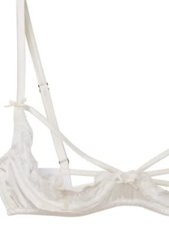 Fleur Du Mal Charlotte Peekaboo Bra -Sexy Wear Hub charlottepeekabooivoryflat2