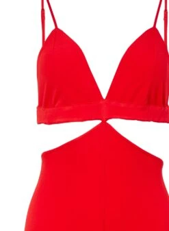 Fleur Du Mal Luxe Matte Jersey Jumpsuit -Sexy Wear Hub cherryjumpsuitflat2