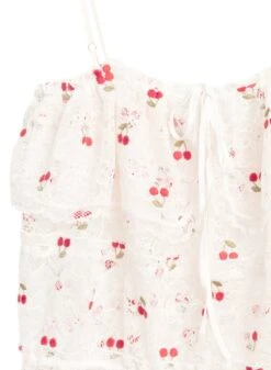 Fleur Du Mal Cherry Lace Cami -Sexy Wear Hub cherrylacecamiflat2