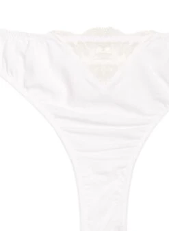 Fleur Du Mal Organic Cotton Thong 13 Fleur Du Mal Organic Cotton Thong -Sexy Wear Hub cottonthongivoryflat2