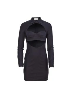 Fleur Du Mal Long Sleeve Cutout Dress -Sexy Wear Hub cutoutdressflat1
