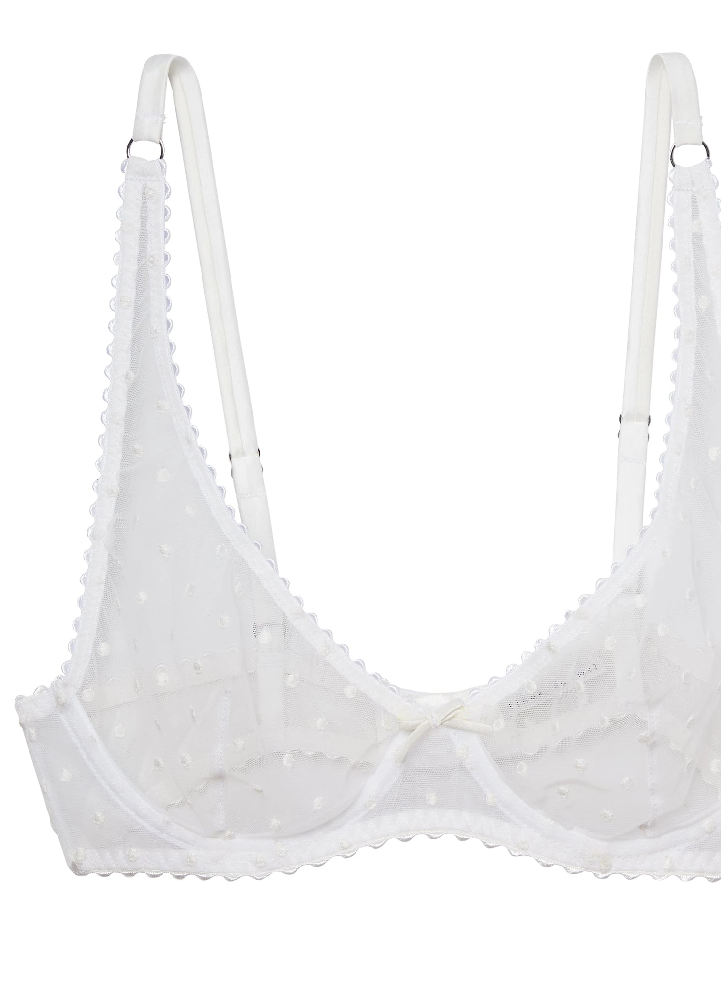 Fleur Du Mal Dotty Tulle Bra 8 Fleur Du Mal Dotty Tulle Bra - Image 8