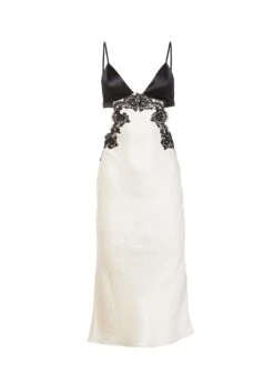 Fleur Du Mal Silk & Lace Cutout Slip -Sexy Wear Hub flat1 77f5dd3b f7a7 45cd 8f77 29059c407ebc