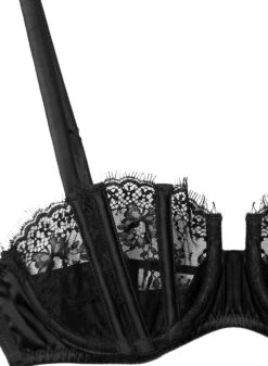 Fleur Du Mal Frankie Lace Boned Balconette Bra -Sexy Wear Hub frankiebonedbalconetteflat2