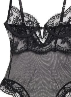 Fleur Du Mal Frankie Lace Bodysuit -Sexy Wear Hub frankielacebodysuitflat2