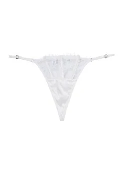 Fleur Du Mal Frankie Lace Thong -Sexy Wear Hub frankielacethongivoryflat1