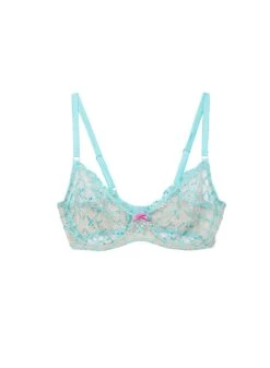 Fleur Du Mal Fuller Cup Dotty Grid Demi Bra -Sexy Wear Hub fulldottybraflat1