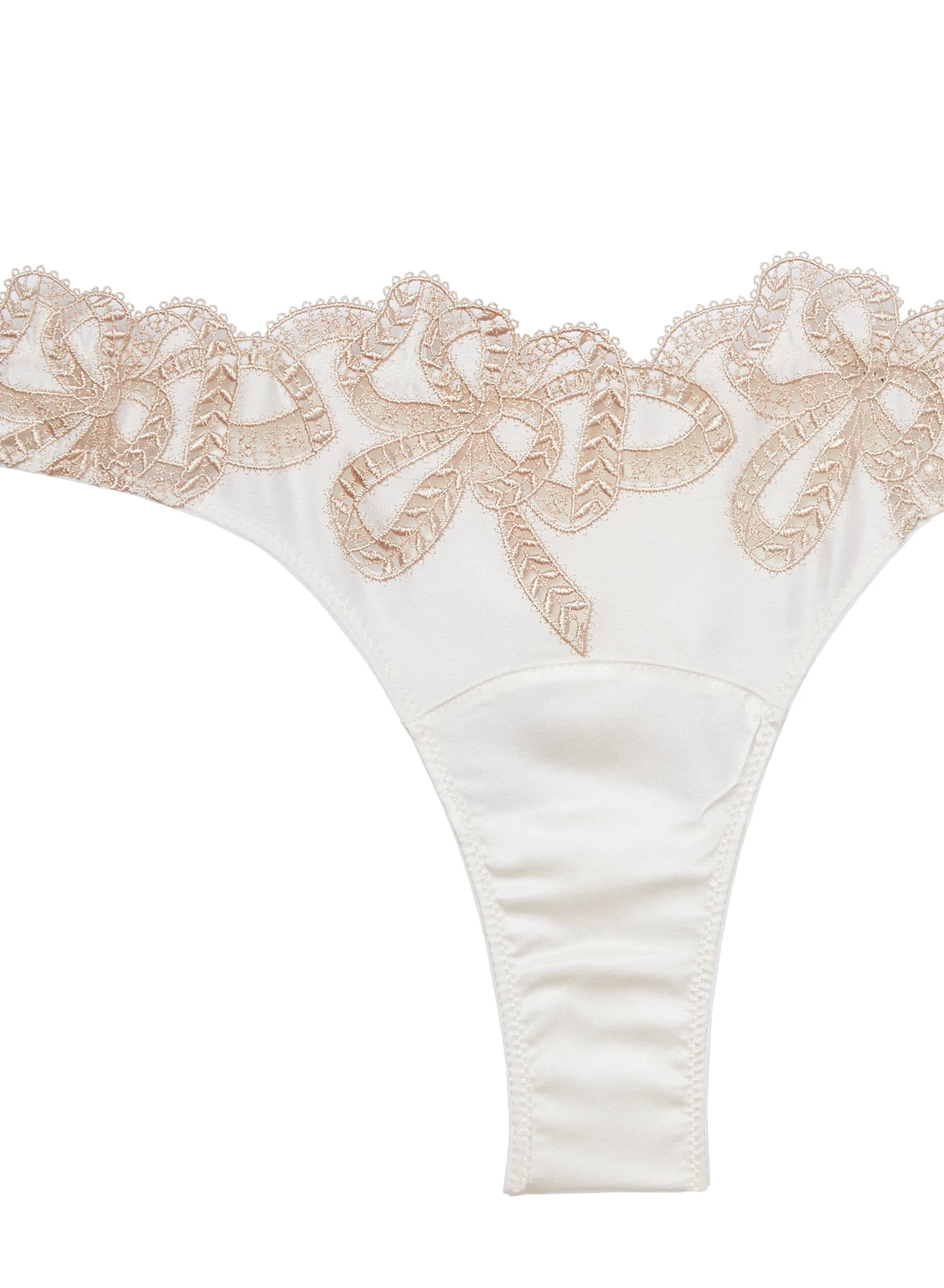 Fleur Du Mal Bow Guipure Embroidery Thong 7 Fleur Du Mal Bow Guipure Embroidery Thong - Image 7