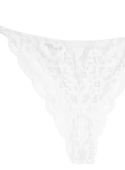 Fleur Du Mal Charlotte Lace Seamless String Cheeky -Sexy Wear Hub ivorycharlottecheekyflat2