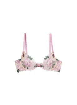 Fleur Du Mal Jardin Embroidery Demi Bra -Sexy Wear Hub jardindemiflat1