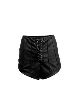 Fleur Du Mal Vegan Leather Shorts -Sexy Wear Hub leathershortflat1