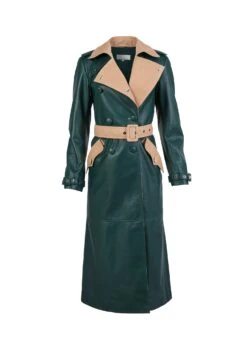 Fleur Du Mal Leather Trench Coat -Sexy Wear Hub leathertrenchflat1