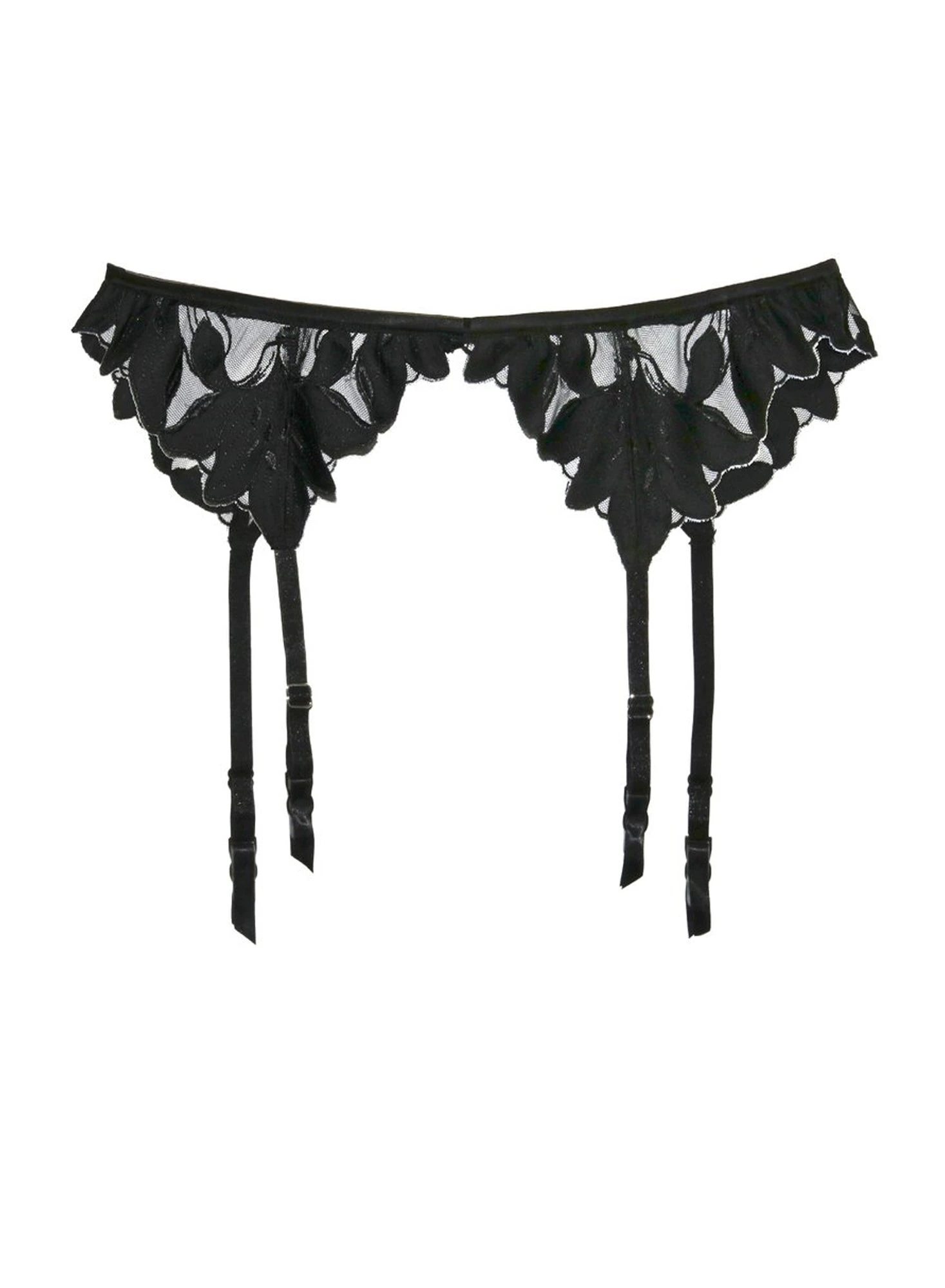 Fleur Du Mal Lily Embroidery Garter Belt 2 Fleur Du Mal Lily Embroidery Garter Belt - Image 2