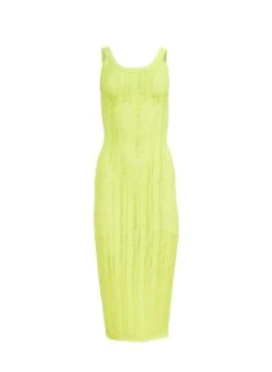 Fleur Du Mal Pointelle Dress -Sexy Wear Hub limepunchdressflat1