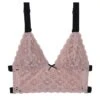 Fleur Du Mal Crochet Lace Longline Triangle Bra