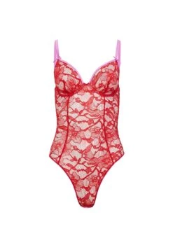 Fleur Du Mal Magnolia Lace Ouvert Bodysuit -Sexy Wear Hub magnoliabodysuitflat1