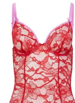 Fleur Du Mal Magnolia Lace Ouvert Bodysuit -Sexy Wear Hub magnoliabodysuitflat2