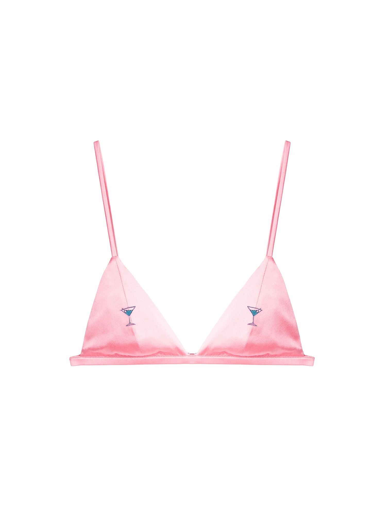 Fleur Du Mal Martini Embroidered Luxe Triangle Bra 3 Fleur Du Mal Martini Embroidered Luxe Triangle Bra - Image 3