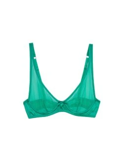 Fleur Du Mal Mesh Demi Bra -Sexy Wear Hub meshdemiflat1