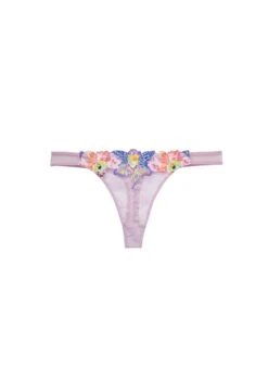 Fleur Du Mal Orchid Embroidery Thong 11 Fleur Du Mal Orchid Embroidery Thong -Sexy Wear Hub orchidthongflat1