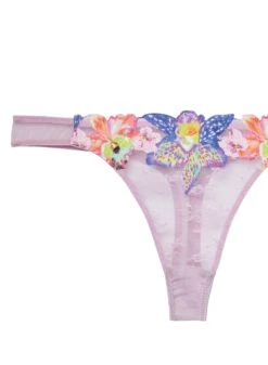 Fleur Du Mal Orchid Embroidery Thong 16 Fleur Du Mal Orchid Embroidery Thong -Sexy Wear Hub orchidthongflat2